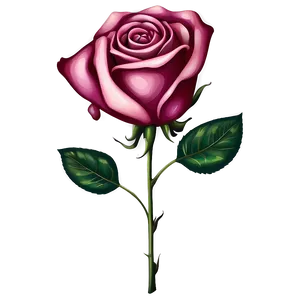 Vintage Rose Pattern PNG 06262024 PNG