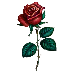 Vintage Rose Pattern PNG Hjj85 PNG