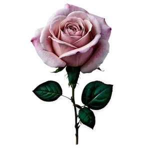 Vintage Rose Portrait PNG Ebl