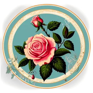 Vintage Rose Vector Graphic Png Tbg14 PNG image