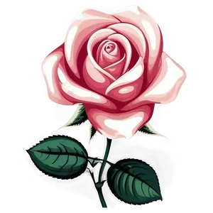 Vintage Rose Vector Graphic Png Vtp PNG image