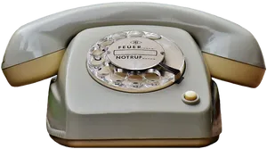 Vintage Rotary Phone PNG