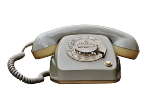 Vintage Rotary Telephone PNG image
