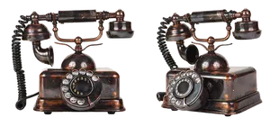 Vintage Rotary Telephone Set