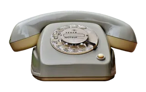 Vintage Rotary Telephone PNG image