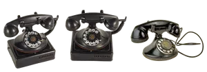 Vintage Rotary Telephones PNG image