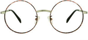 Vintage Round Tortoiseshell Glasses PNG image