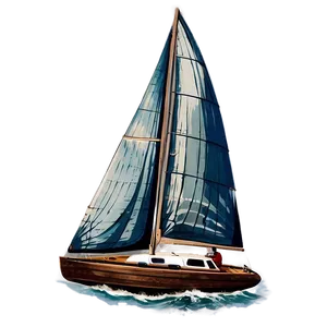 Vintage Sailboat Design Png 53 PNG image