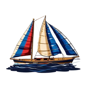 Vintage Sailboat Poster PNG 31 PNG