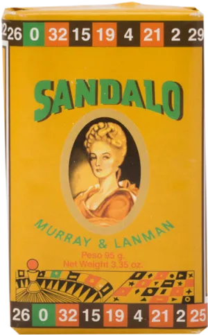 Vintage Sandalwood Soap Package PNG image