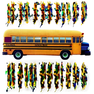 Vintage School Bus Side View Png 05242024 PNG image