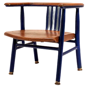 Vintage School Chair Png 06212024 PNG image