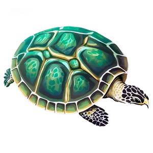 Vintage Sea Turtle Illustration Png Nwo93 PNG image
