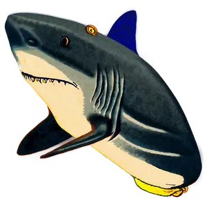 Vintage Shark Illustration Png Ymd19 PNG image