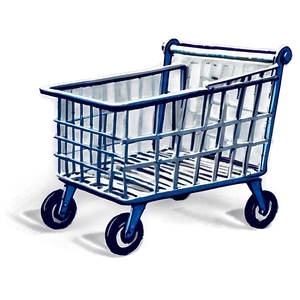 Vintage Shopping Cart Png 05252024 PNG image