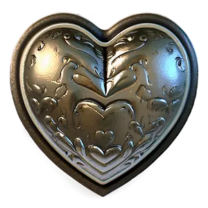 Vintage Silver Heart PNG Osp PNG
