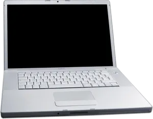 Vintage Silver Laptop Isolated PNG image