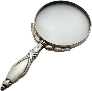 Vintage Silver Magnifying Glass