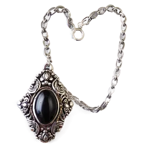 Vintage Silver Necklace Png Cvs PNG image