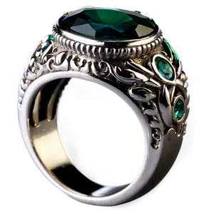 Vintage Silver Ring Png 1 PNG image