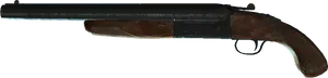 Vintage Single Barrel Shotgun PNG