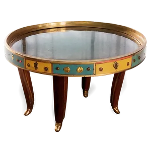 Vintage Small Table Png 06292024 PNG image