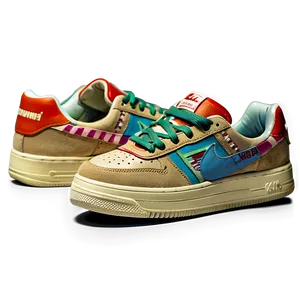 Vintage Sneakers PNG Nkb