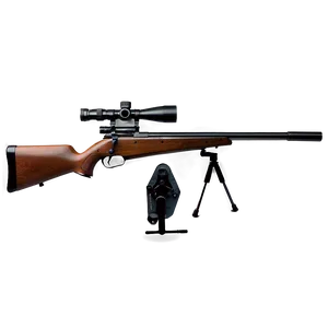 Vintage Sniper Rifle PNG Qre