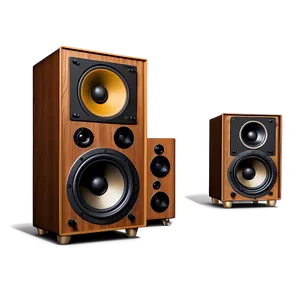 Vintage Speaker Design PNG 30