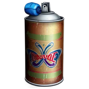 Vintage Spray Paint Can PNG Clg