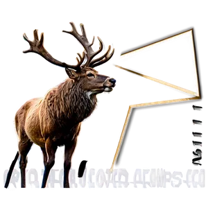 Vintage Stag Drawing Png 5 PNG image