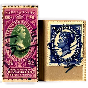 Vintage Stamp Album Page PNG 21 PNG
