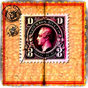 Vintage Stamp Album Page PNG Wih PNG