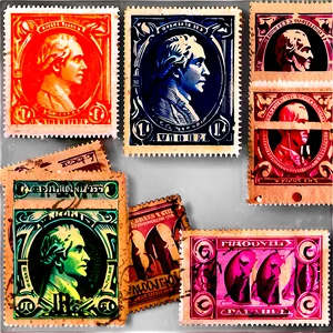 Vintage Stamp Background PNG Jam61 PNG