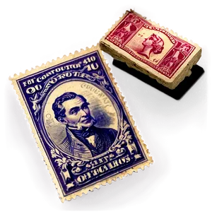 Vintage Stamp Collection Png 06282024 PNG image