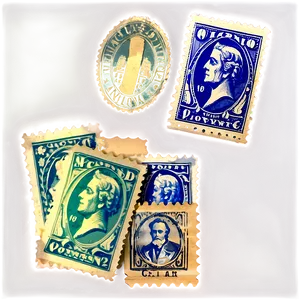 Vintage Stamp Collection Showcase PNG 06282024 PNG