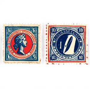 Vintage Stamp Digital PNG Tdx PNG