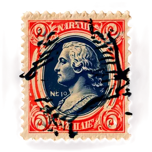 Vintage Stamp Editable PNG 40 PNG
