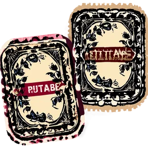 Vintage Stamp Editable PNG Cbl PNG
