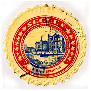 Vintage Stamp Editable PNG Kjk PNG
