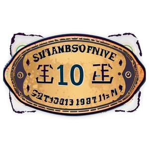 Vintage Stamp Emblem PNG 34