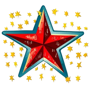 Vintage Star Clipart PNG Ded