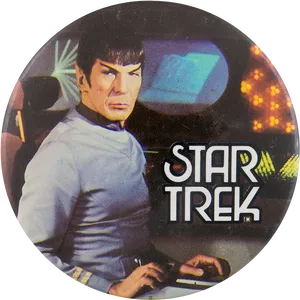Vintage Star Trek Spock Graphic PNG image