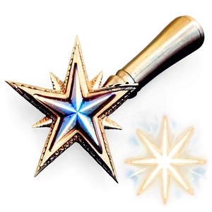 Vintage Star Wand PNG 06132024