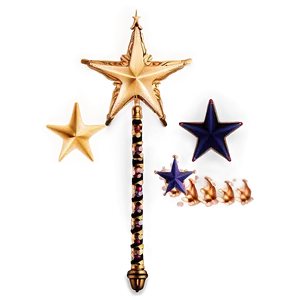 Vintage Star Wand PNG Uhf36 PNG