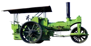 Vintage Steam Tractor Isolated PNG image