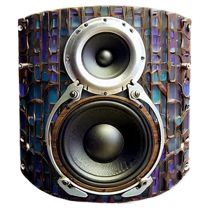 Vintage Stereo Speaker PNG 72