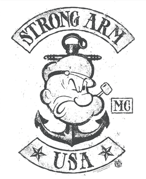 Vintage Strong Arm Sailor Graphic PNG image