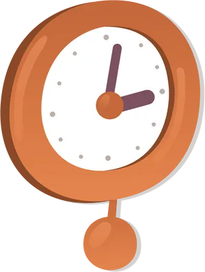 Vintage Style Alarm Clock Illustration PNG
