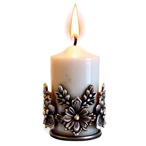 Vintage Style Candle PNG Gud
